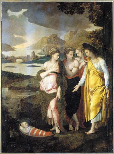 tableau : Moïse sauvé des eaux