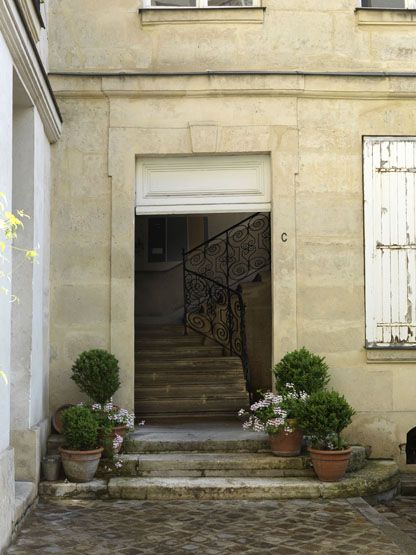 rampe d'appui, escalier de la maison à porte cochère dite hôtel de Bence (non étudié)