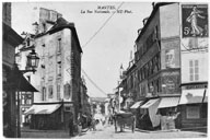 La rue Nationale en direction de la Seine. Carte postale.