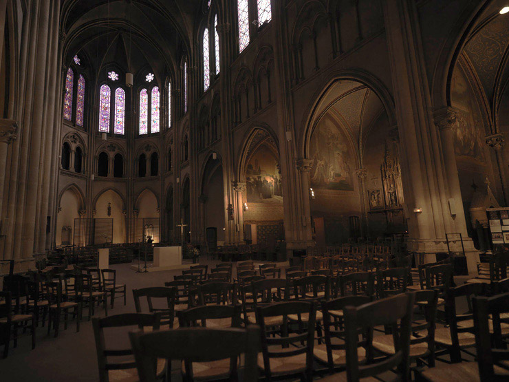 Ensemble de 17 verrières - Chapelle Saint-Ignace (ancienne chapelle des Jésuites)