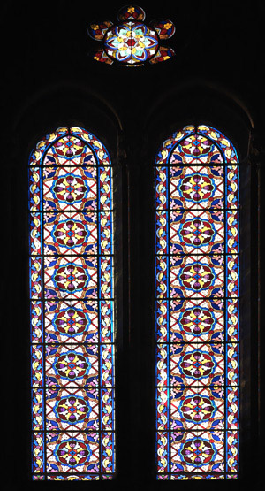 Ensemble de 17 verrières - Chapelle Saint-Ignace (ancienne chapelle des Jésuites)