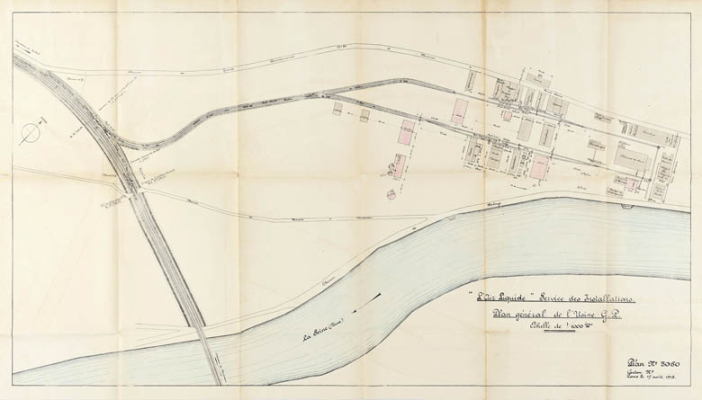 La Grande-Paroisse - Usine de produits chimique de la Société l'Air Liquide, appelée usine de la Grande Paroisse (détruite)