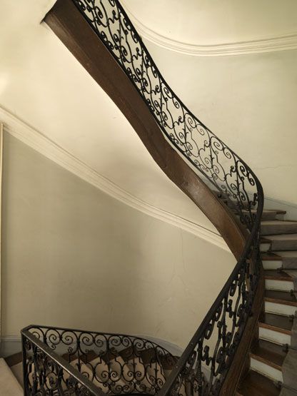 rampe d'appui, escalier de la maison à porte cochère (non étudié)