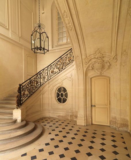 rampe d'appui, escalier de l' hôtel d'Ecquevilly ou du Grand Veneur (non étudié)