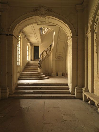 rampe d'appui, escalier de la maison à porte cochère dite hôtel Le Lièvre de La Grange