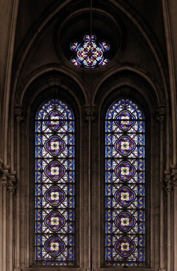 Ensemble de 17 verrières - Chapelle Saint-Ignace (ancienne chapelle des Jésuites)