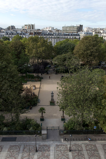 Square de Montrouge, actuellement square Ferdinand-Brunot et square de l'Aspirant-Dunand.