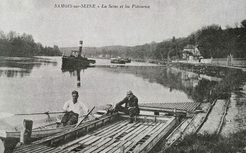 Samois-sur-Seine - atelier de charpentier Rabardy, puis Magnier, puis Goletto, actuellement logement