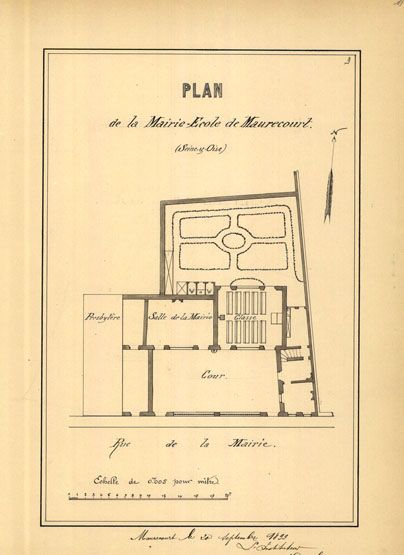 maison de campagne, mairie-école, presbytère, actuellement copropriété