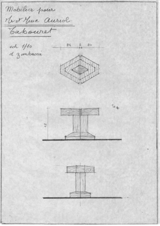 Mobilier de la maison Auriol Dominique Zimbacca, Gabaston (Pyrénées-Atlantiques)