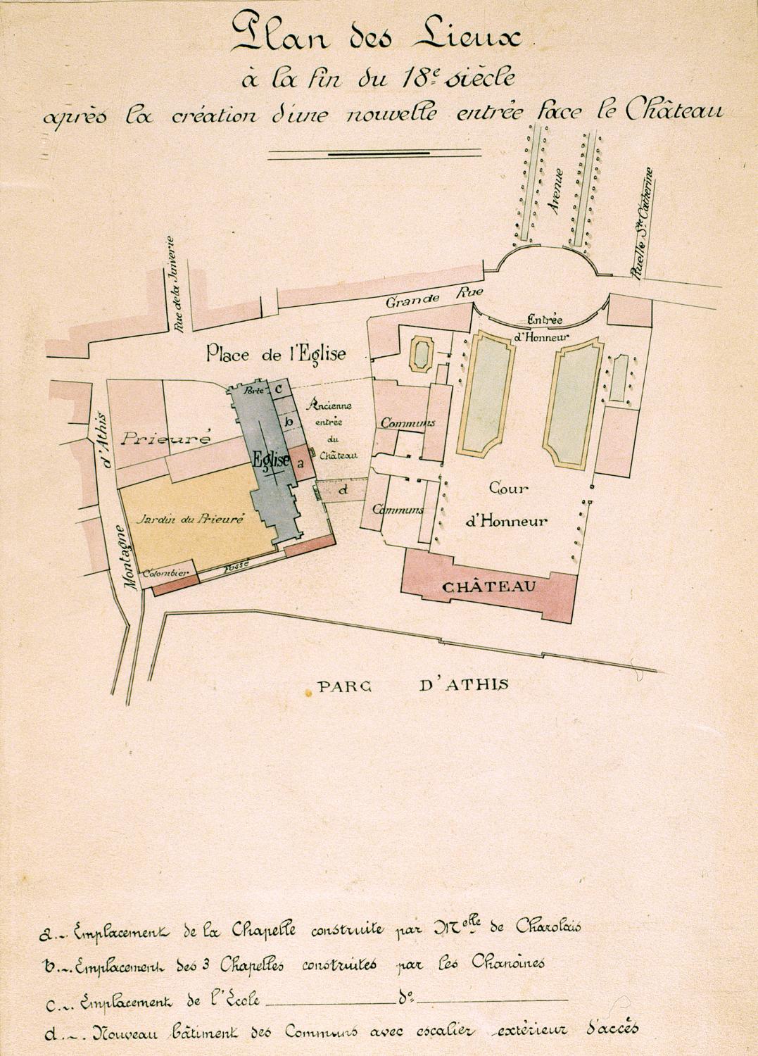 Château d'Athis, actuellement école Saint-Charles