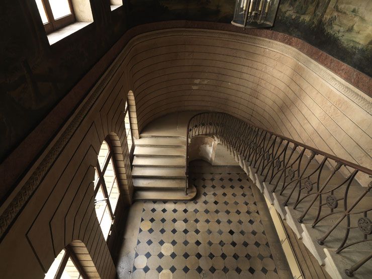 rampe d'appui, escalier d'honneur de la maison à porte cochère dite hôtel Guilloteau (non étudié)