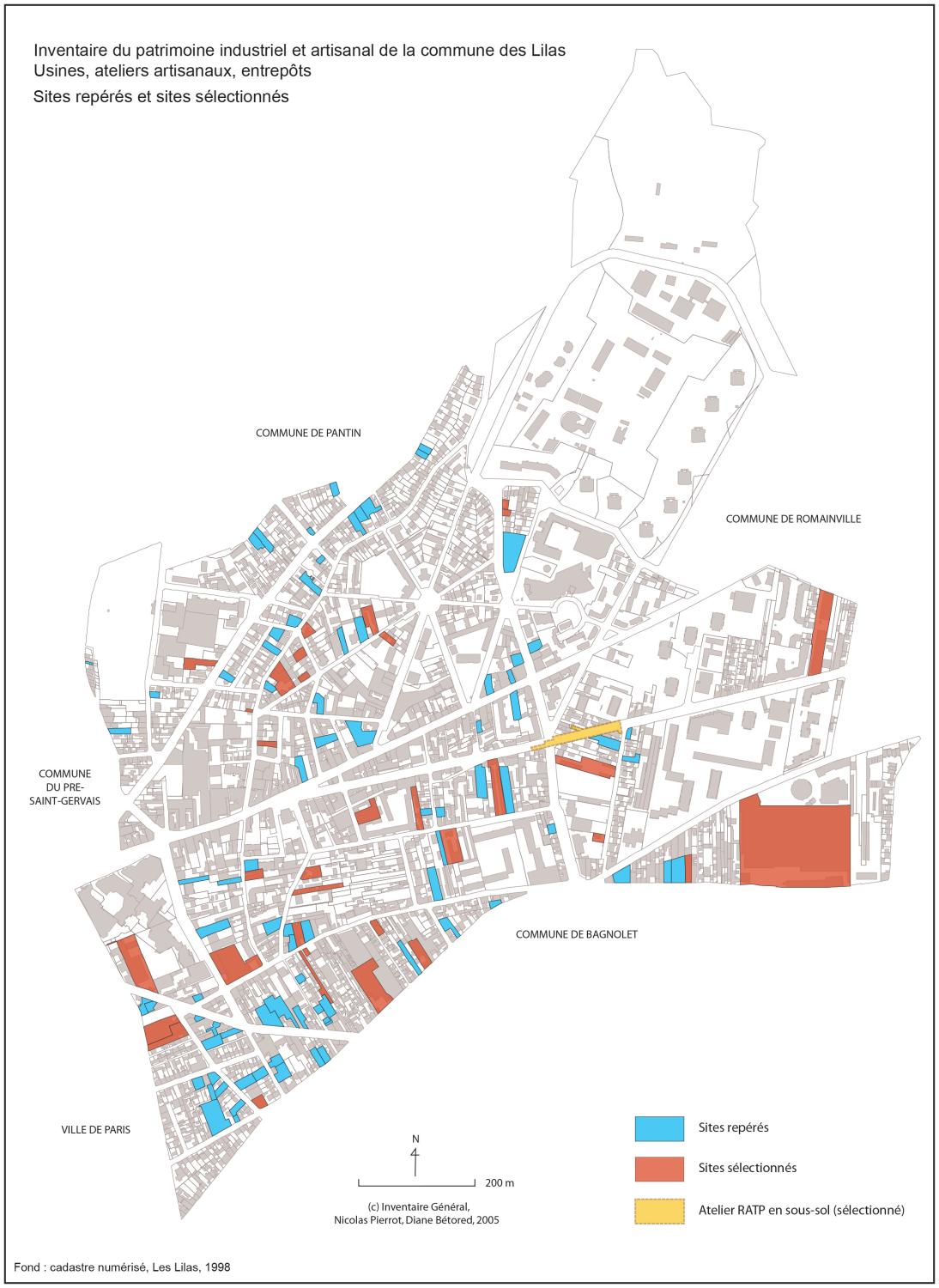 Les Lilas - Patrimoine industriel - Présentation générale de l'étude : dossier collectif "usines"