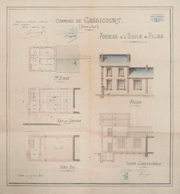 Mairie-école, actuellement centre de vie sociale Paul-Bert