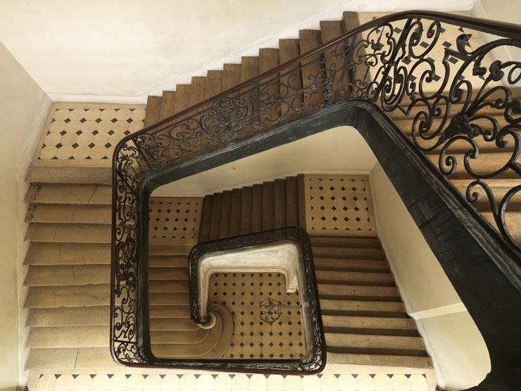 rampe d'appui, escalier de la maison à porte cochère dite Hôtel de Vins puis hôtel Dupin (non étudié)