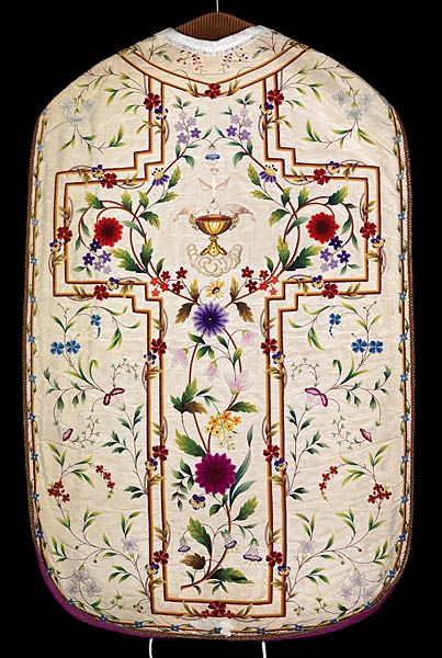 chasuble aux colombes