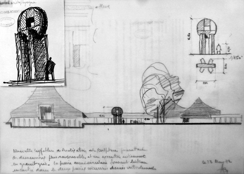 sculpture monumentale : Le jardin de la méditation ou De la méditation des âges de la vie