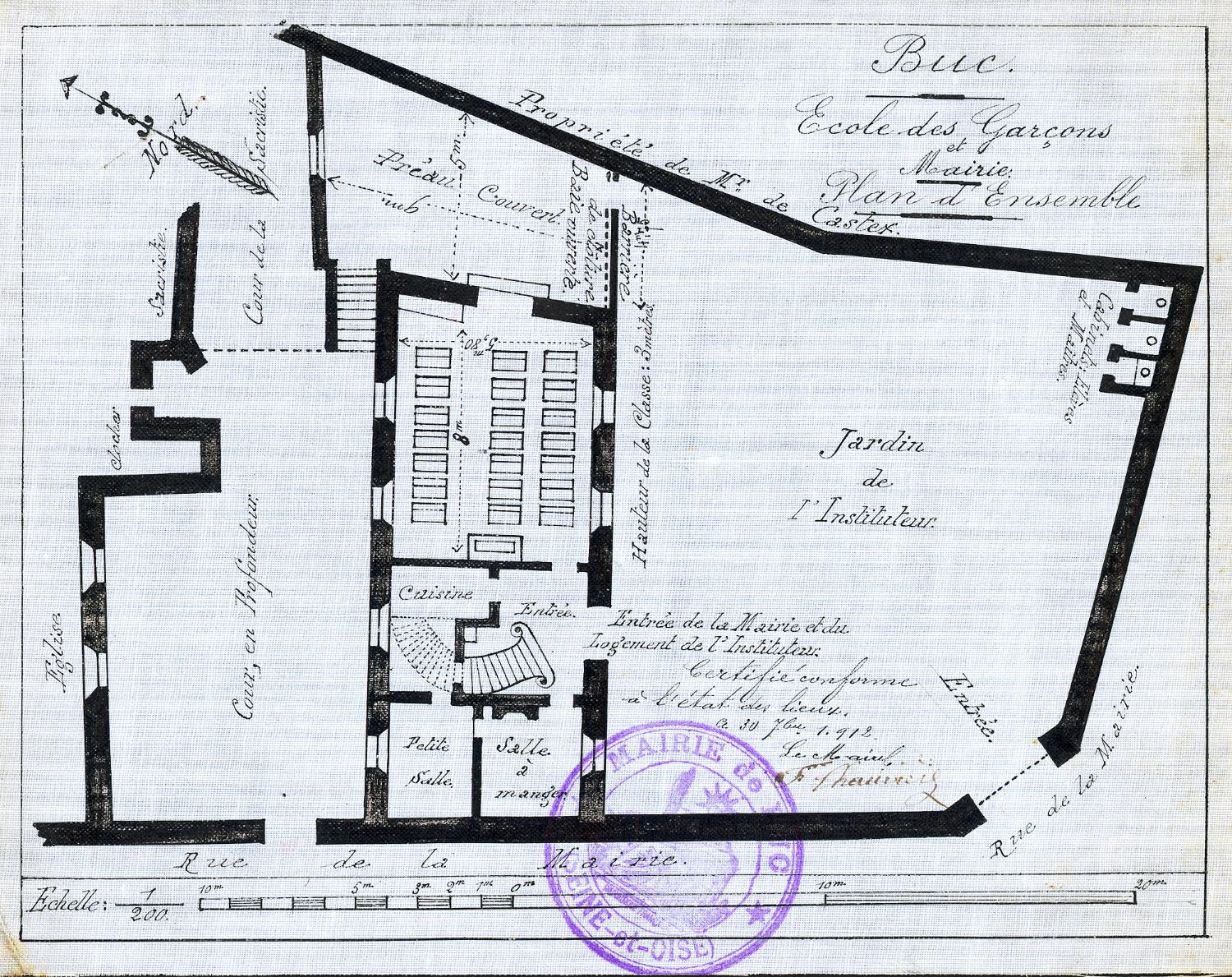 mairie-école, actuellement maison paroissiale