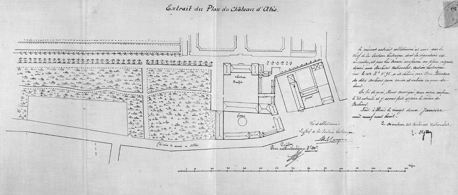 Château d'Athis, actuellement école Saint-Charles