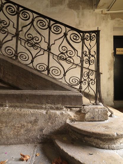 rampe d'appui, escalier de la maison à porte cochère dite hôtel de Villemonté (non étudié)