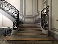 rampe d'appui, escalier de la maison à porte cochère (non étudié)