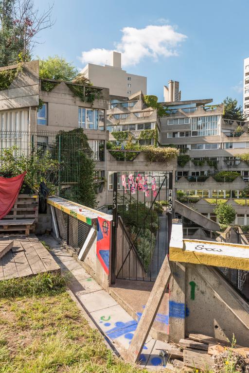 Atelier du peintre d'Isaac Celnikier (Varsovie, 1923-Paris, 2011), situé dans l'ensemble de logements "Jeanne-Hachette"