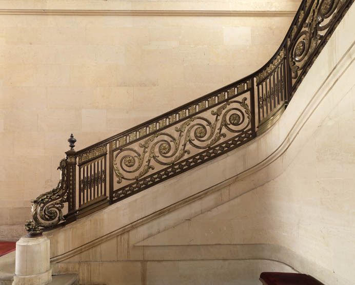 rampe d'appui, escalier d'honneur de l'Ecole militaire