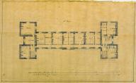 Plan du premier étage du château. (Ecole nationale des ponts et chaussées, Champs-sur-Marne. Fonds Charles-François Mandar)