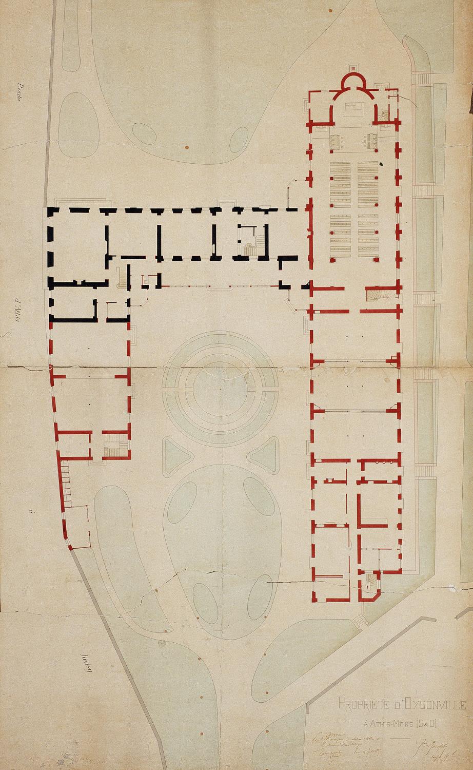 Château d'Ozonville, actuellement maison de retraite des frères des écoles chrétiennes