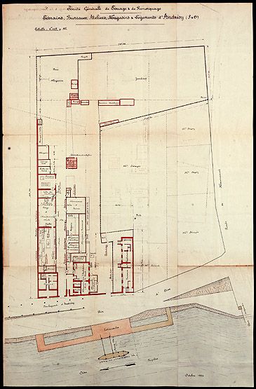 établissement administratif d'entreprise, atelier de réparation de la Société Générale de Touage et de Remorquage dit bureau des Guêpes