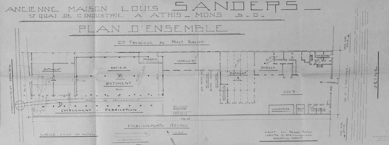 usine de produits pour l'alimentation animale dite Ancienne maison Louis Sanders, actuellement Centre de recherches et de contrôles biologiques (CRCB)