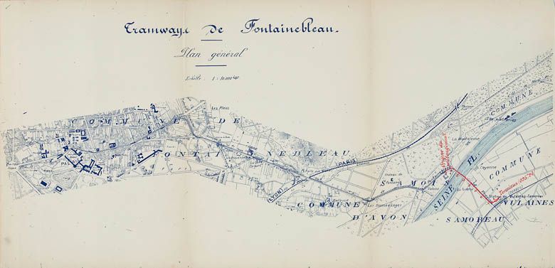 Avon - dépôt de la Compagnie des Tramways de Fontainebleau, puis établissement administratif de la société R. Guignon et Cie, puis magasin de commerce Fiat puis BMW, actuellement restaurant et logement