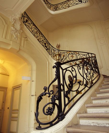 rampe d'appui, escalier de l'hôtel Coquet, puis Desmarets