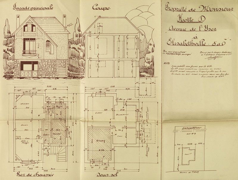 les maisons d'Elisabethville