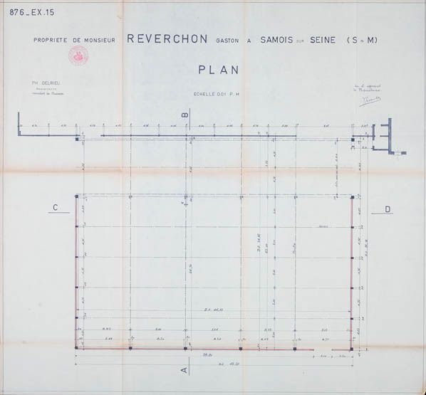 Samois-sur-Seine - usine de construction mécanique (usine d'auto-tamponneuses et de manèges) Reverchon