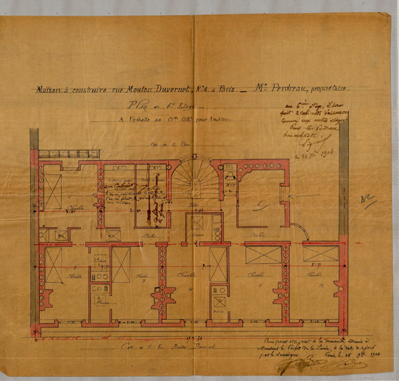 Immeuble, 2-4 rue Mouton Duvernet