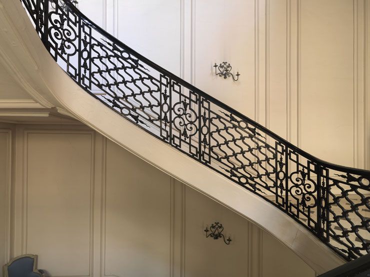 rampe d'appui, escalier privé de l'hôtel du garde meuble, actuellement Etat-Major de la Marine nationale