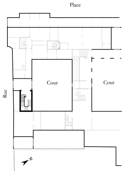 rampe d'appui, escalier privé de l'hôtel du garde meuble, actuellement Etat-Major de la Marine nationale