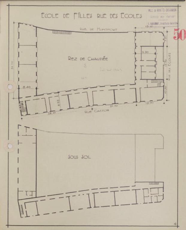 Ecole primaire de filles, actuellement école élémentaire Hélène-Boucher