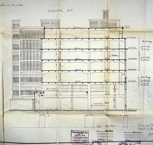 Scierie Cavillet, puis usine de bois de placage Société parisienne de bois tranché et déroulé, puis Société parisienne de tranchage et déroulage, puis société Maréchaux, puis entrepôt commercial (détruit après inventaire)