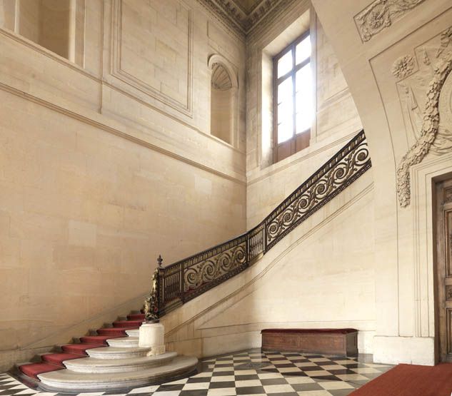 rampe d'appui, escalier d'honneur de l'Ecole militaire