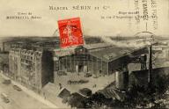Manufacture de chaines Marcel Sebin, 104, rue de Lagny, vers 1920. Carte postale. (Musée de l'histoire vivante, Montreuil. 1 F 70)
