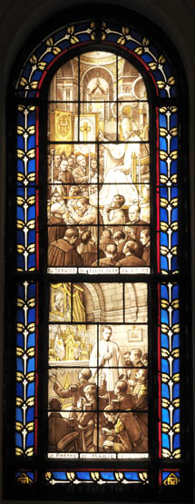 Ensemble de 22 verrières - Ancienne chapelle des Récollets (Grande Loge de France, ancienne chapelle Saint-Antoine-de-Padoue des Franciscains Récollets)