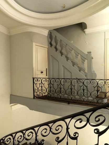 rampe d'appui, escalier de la maison à porte cochère (non étudié)