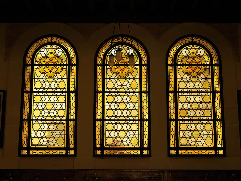 Ensemble de 22 verrières - Synagogue Chasseloup-Laubat