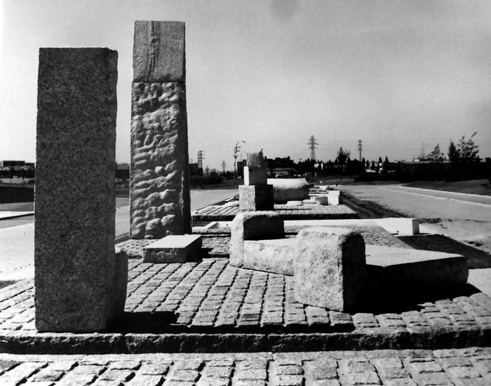 sculpture monumentale : Le jardin de la méditation ou De la méditation des âges de la vie